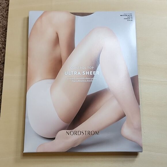 Nordstrom Medium Nude Control Top Pantyhose B - Picture 1 of 5